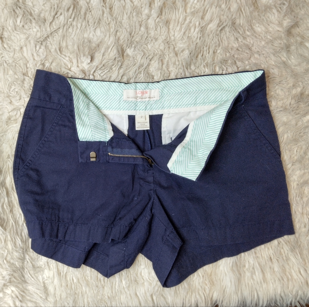 J. Crew Broken-In Chino Shorts in Navy Size 2 - Picture 5 of 9